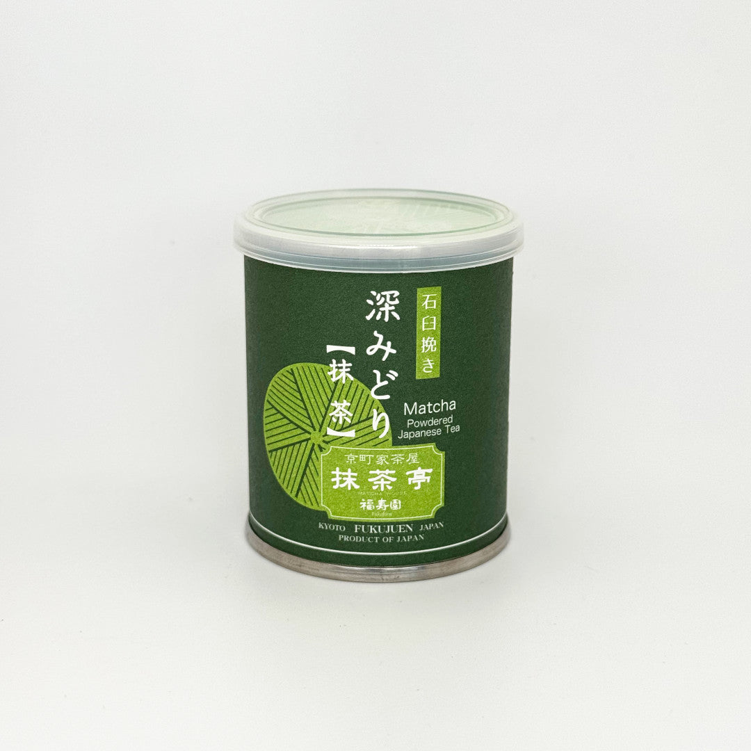 Matcha Fukamidori Matcha - Fukujuen - 40 Gram Tin Can