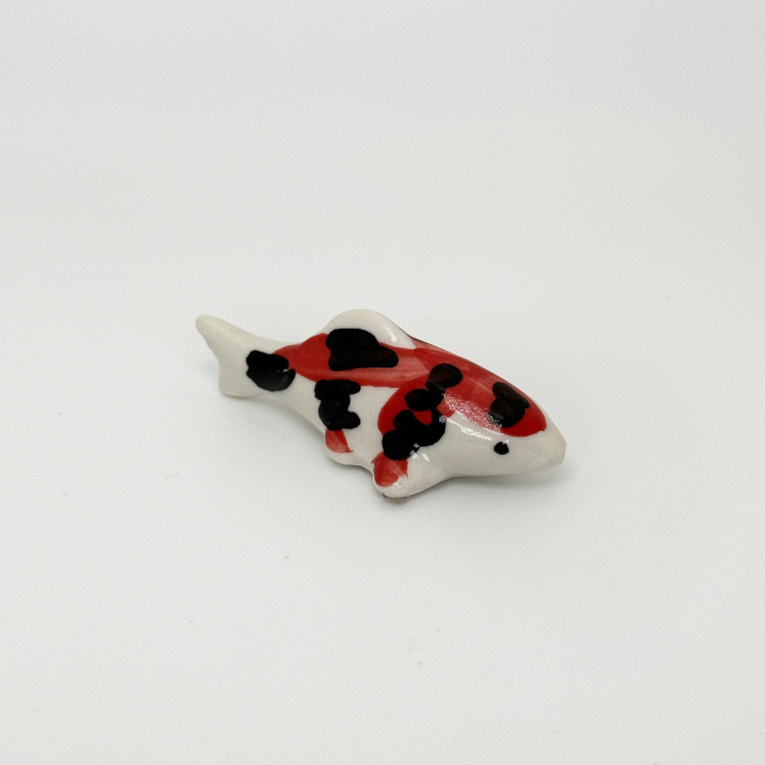 Red and Black Koi Fish - Matcha Scoop Rest