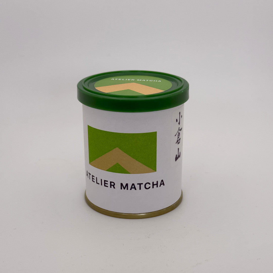 Ogurayama Matcha - Atelier Matcha - 30 Gram Tin SideProfile.