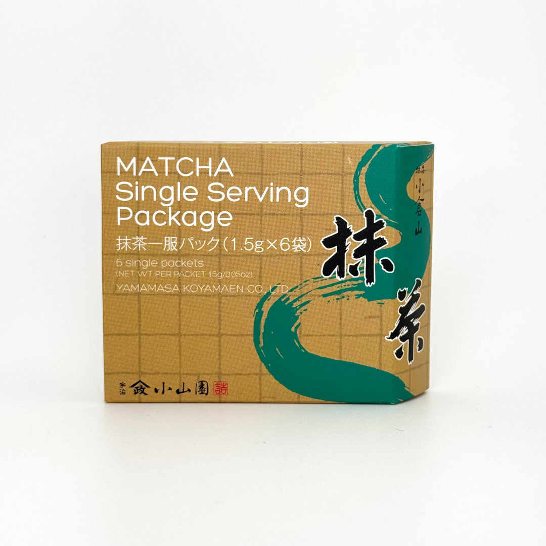 Ogurayama Matcha Single Serving Package - Yamamasa Koyamaen - 6 packets of 1.5 grams