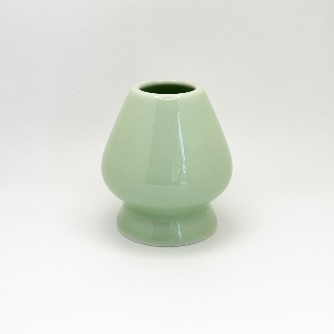 Jade colored matcha whisk holder