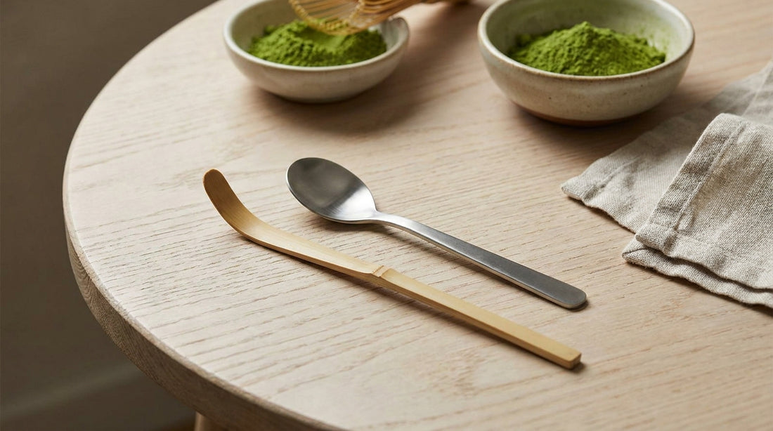 Matcha Scoop Guide: Bamboo Chashaku vs. Metal, and How Much Matcha Per Scoop