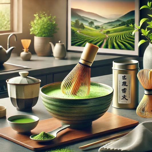 High-Quality Matcha and Authentic Matcha Tea Set Up