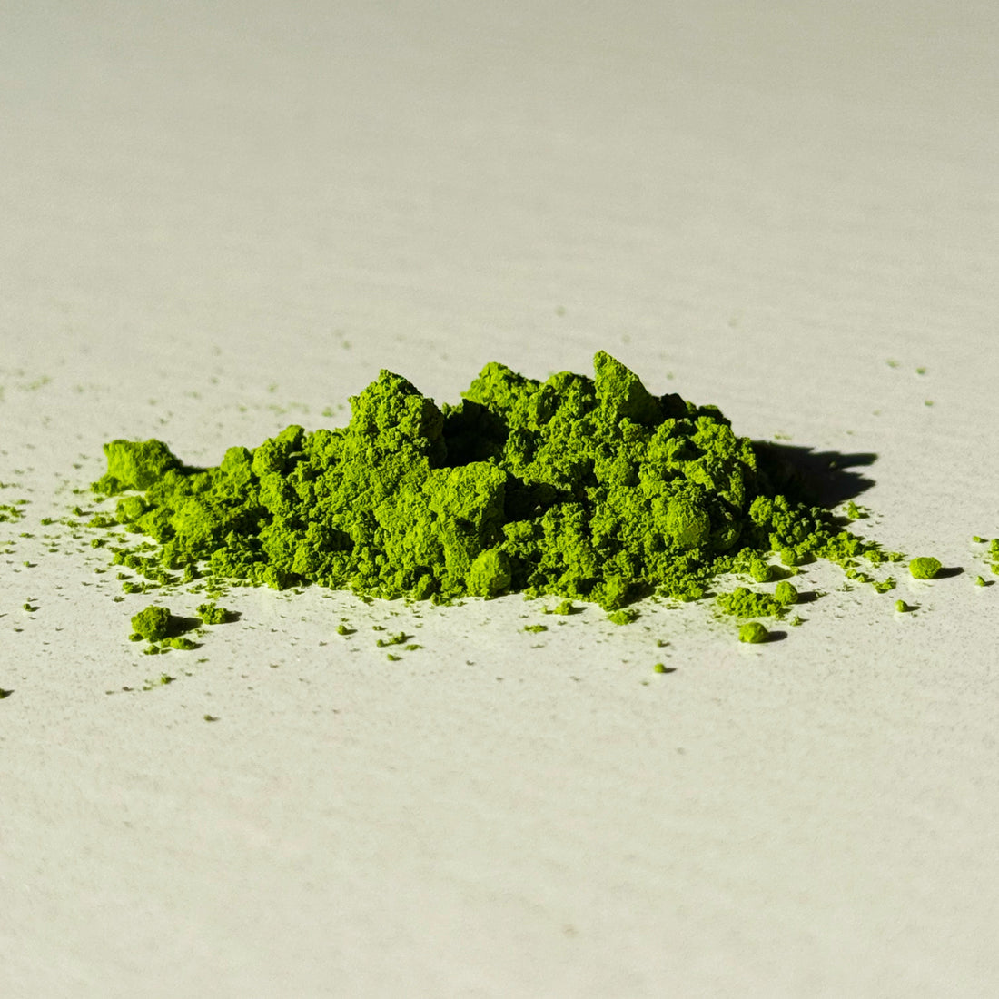 Matcha powder ready to be sifted and whisked into a bowl with water