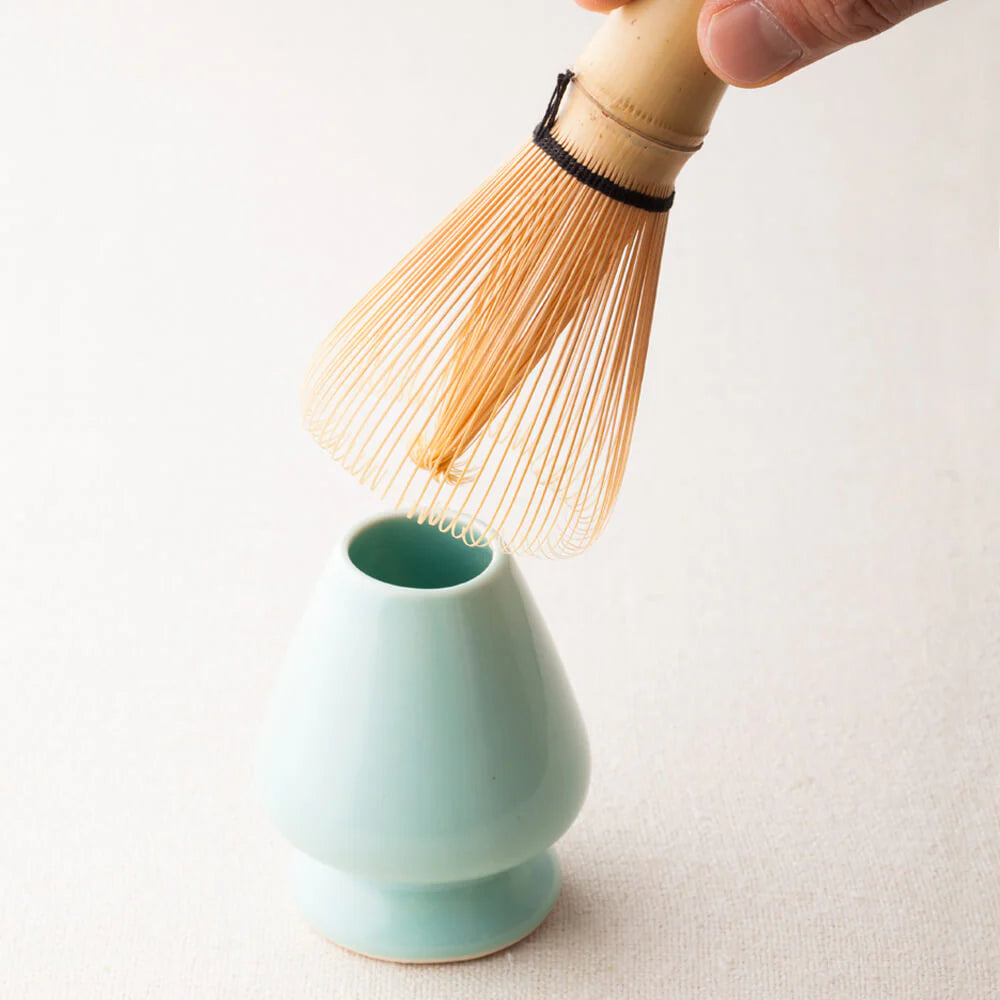 Sky blue matcha whisk holder whisk stand Chasen-tate