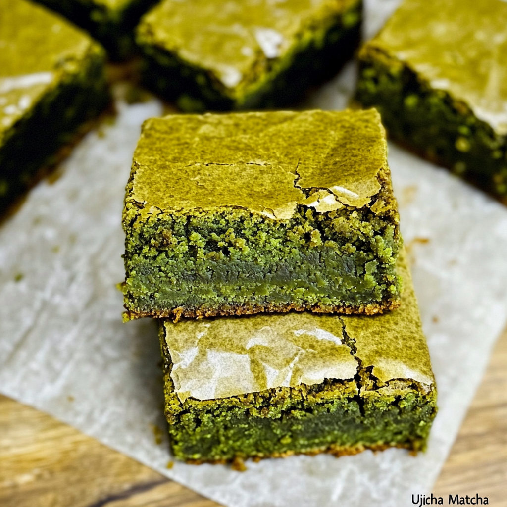 Fresh Gourmet Matcha Brownies - Kait Balbin