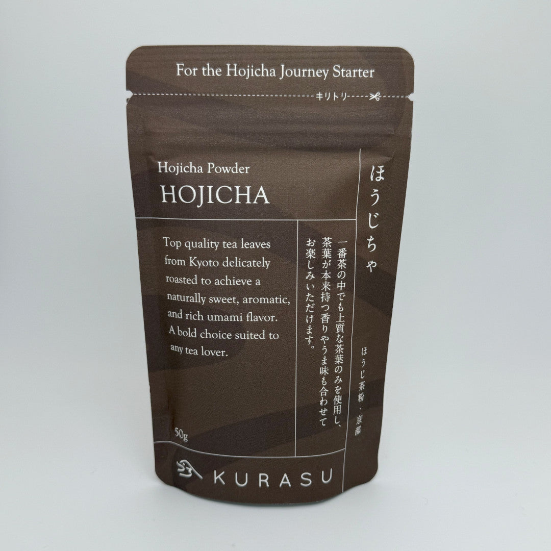 Hojicha Powder by Kurasu. An 50 gram bag.