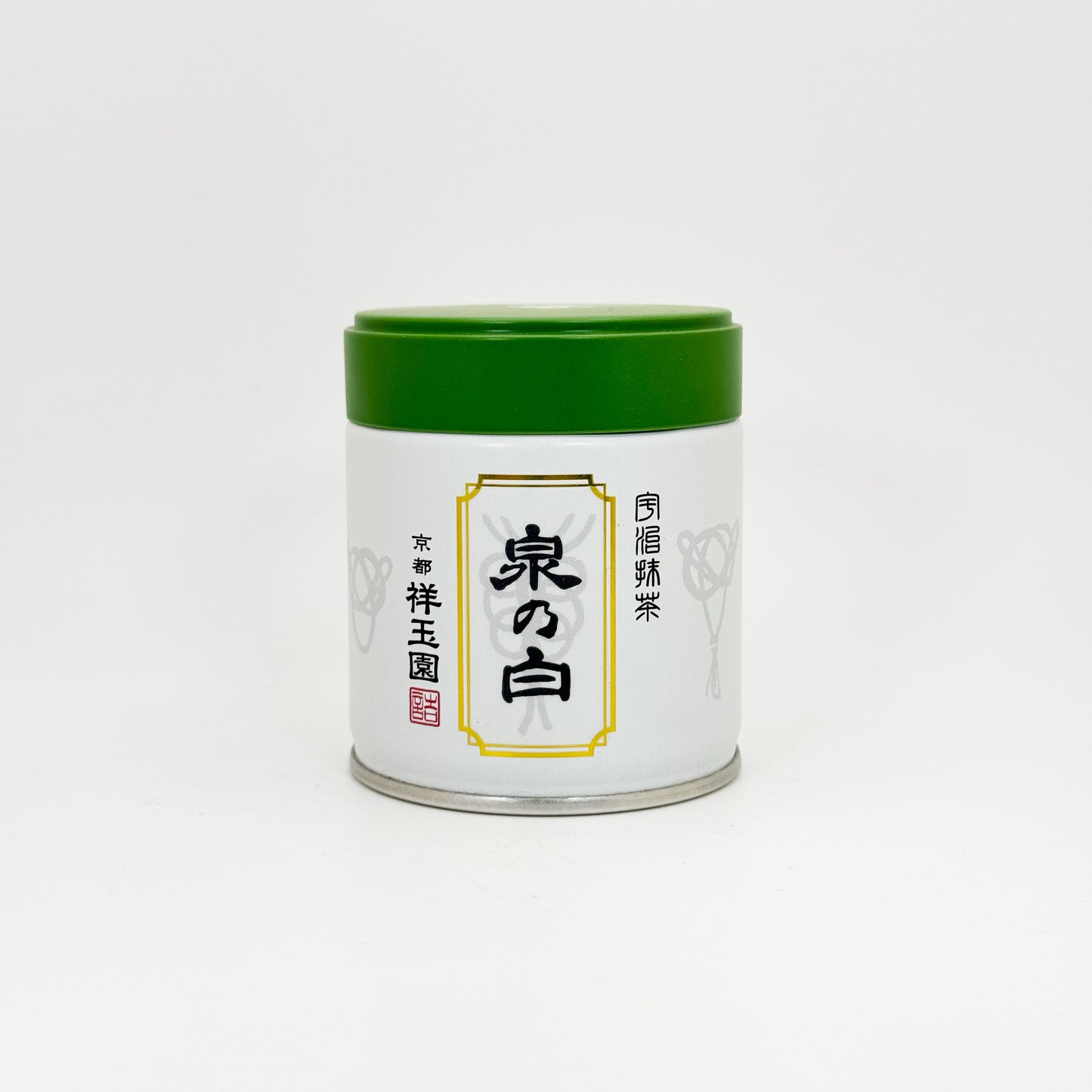 Izumi no Shiro Matcha by Shogyokuen in a 30 gram can.