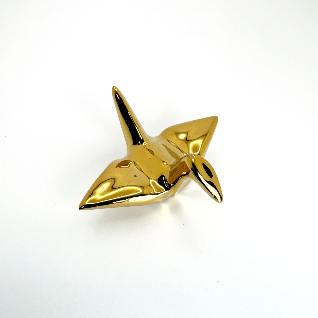 Matcha Scoop Rest - Gold Crane