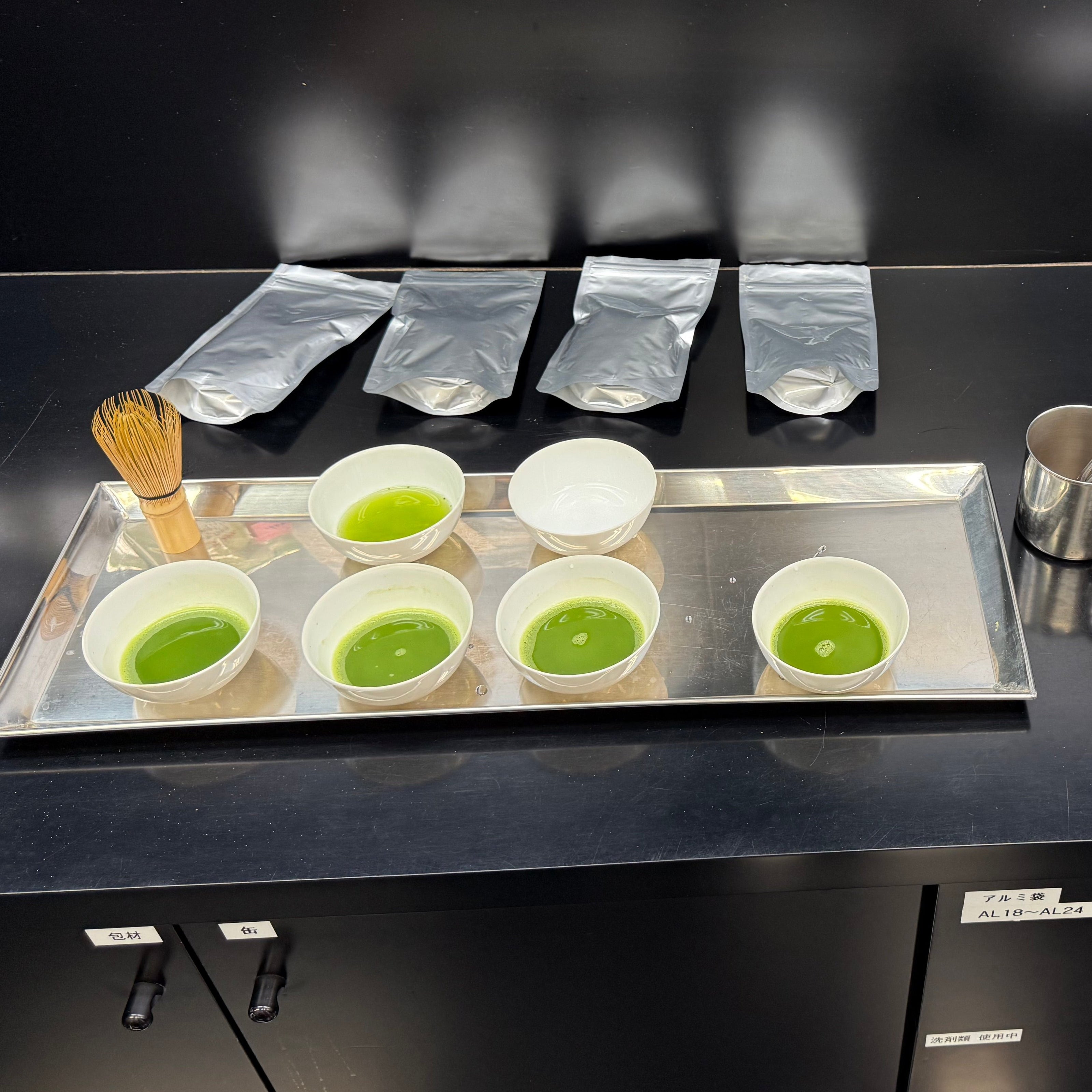 matcha taste testing