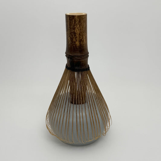 Matcha Whisk Stand - Gray - Origami - Side 1 Holding Whisk