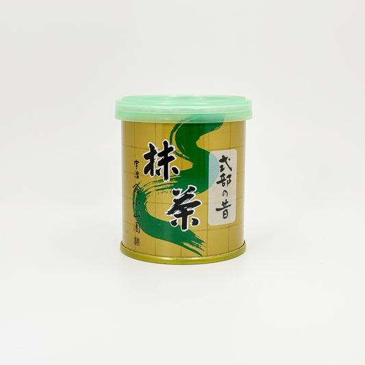 Shikibu no Mukashi Matcha by Yamamasa Koyamaen in a 30 gram can.