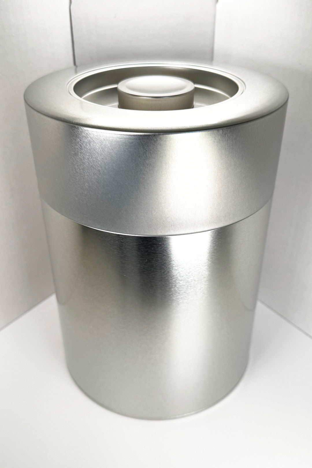 Kotodo Silver Tin Canister Wide - Kotodo - 1200 Gram Tin Can