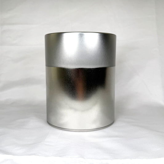 Silver Tin Canister Wide - Kotodo - 560 Gram Tin Can